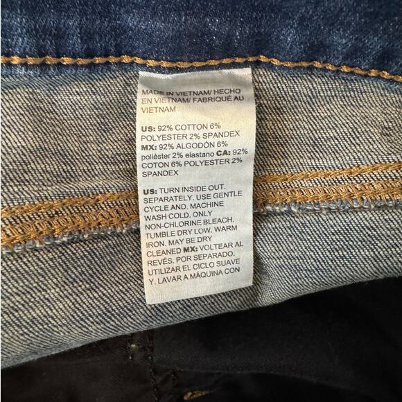 Chico's Plus 16R So Slimming Girlfriend Slim Ankle Dark Blue Jeans - Picture 8 of 8